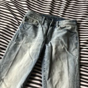 American eagle light wash cropped high waisted !